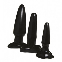 Coffret 3 Dip Butt Plugs - Liquorice (black)