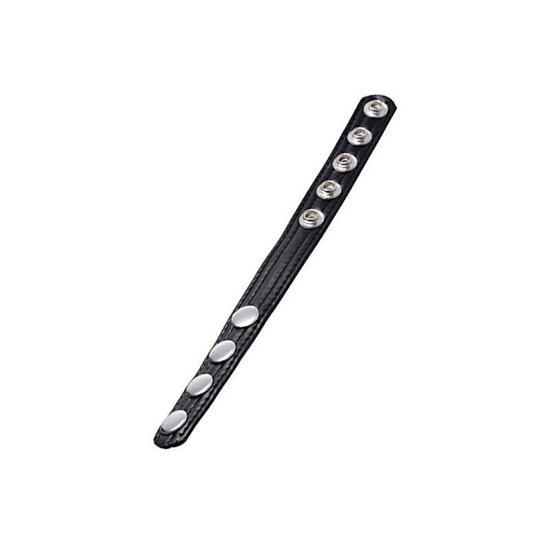 Cock Strap Simili-Cuir 5 pressions (5P/4P)