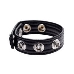 Cock Strap Simili-Cuir 5 pressions (5P/4P)
