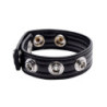 Cock Strap Simili-Cuir 5 pressions (5P/4P)