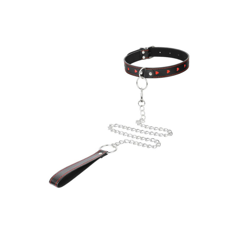Collier + Laisse ''Coeurs'' - LateToBed