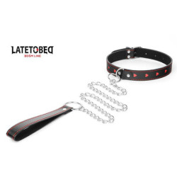 Collier + Laisse ''Coeurs'' - LateToBed